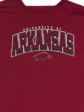 Arkansas Razorbacks Tee XL Red NCAA College Football Graphic T-Shirt